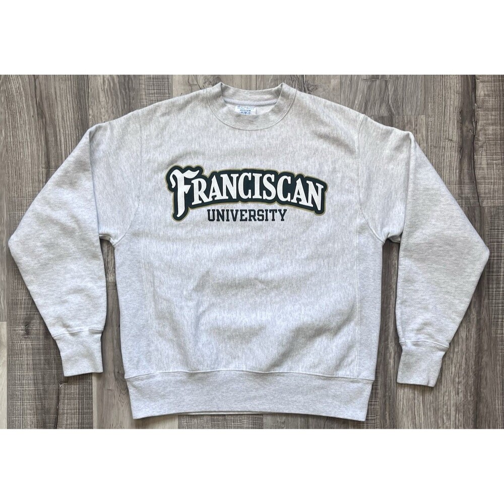 Vintage Champion Reverse Weave Size Medium Franciscan University Sweatshirt